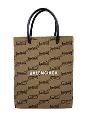Balenciaga Shoulder Bag Brown All over